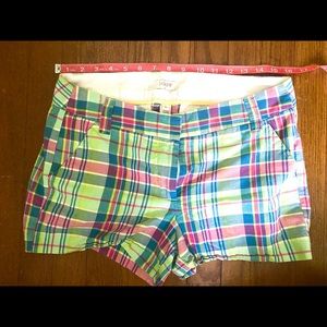 J. Crew size 6 blue pink green size 6 shorts